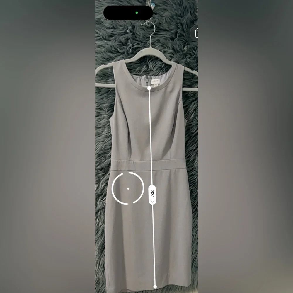J. Crew Sleeveless Dress - Size 00 | Color: Grey
